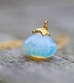 Opalite Briolette Pendant Necklace