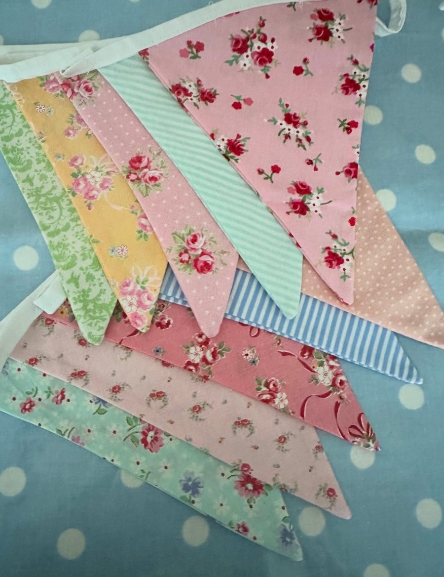 Summer Fabric Bunting, Banner, 