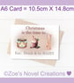 Christmas Card, Eat, Drink & be HAIRY A6 10.5cm x 14.8cm - Image 8
