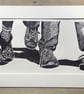 'Out and About' Linocut Print - Image 2