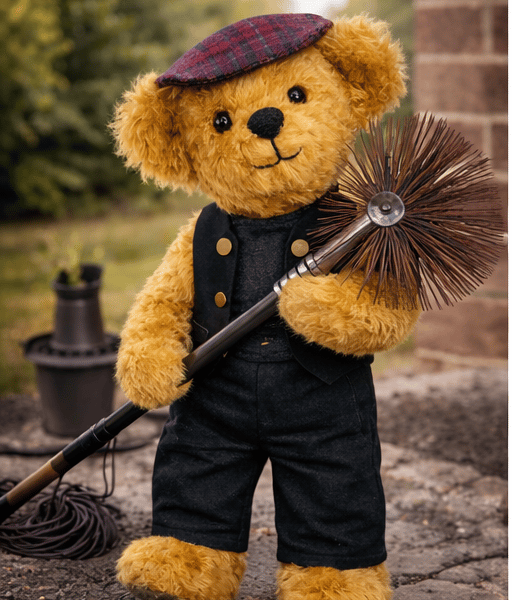 Charlie the Chimney Sweep Handsewn Mohair Teddy Bear