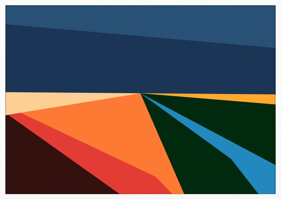 Walking Across the Field Art Print