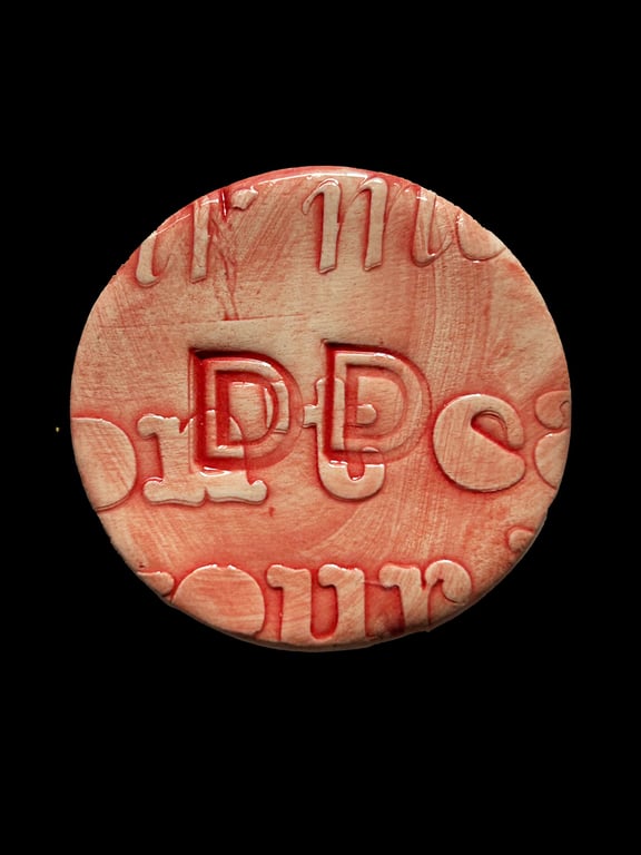 Ceramic Decorative Fridge Magnets, Keepsakes: Alphabet: Letter D