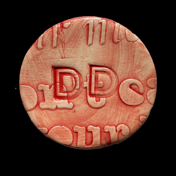 Ceramic Decorative Fridge Magnets, Keepsakes: Alphabet: Letter D