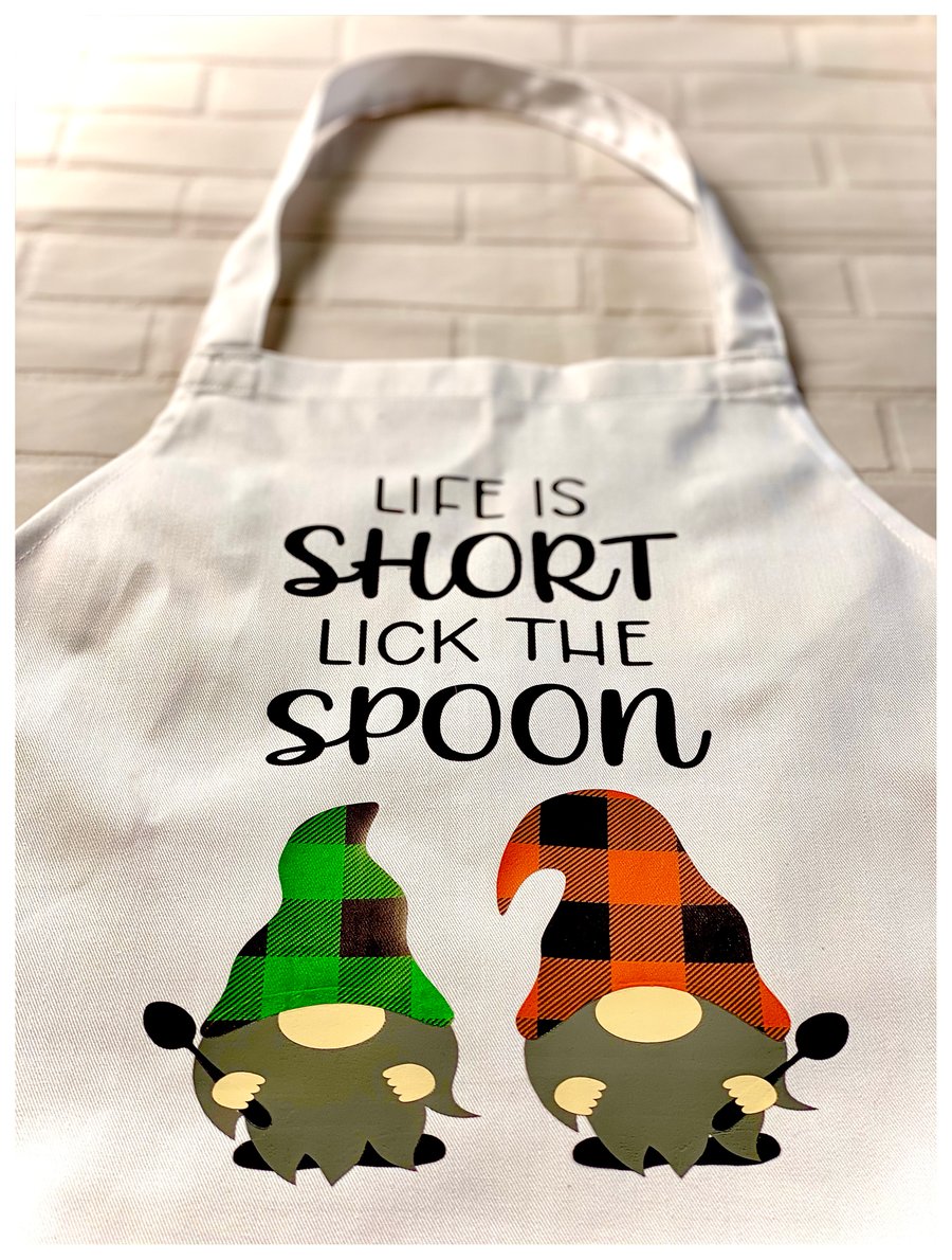 Life is short lick the spoon Apron 