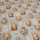 Cats Pattern Fabric 