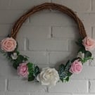 Outdoor or indoor door wreath decoration 