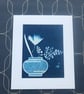 Ikebana style meets Botanical Cyanotype Art, Original Art.  - Image 1