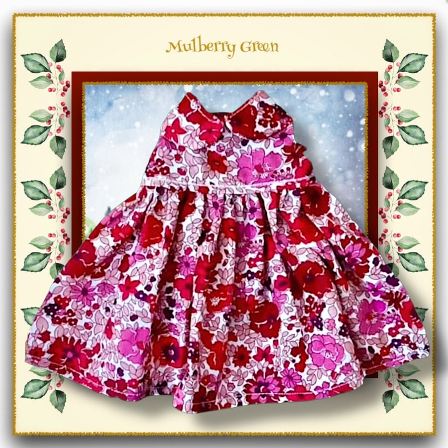 Liberty Red Flowered Dress