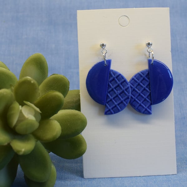 Offset Half Circle Earrings