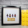 THE BEATLES - Framed custom minifigures - Yellow Submarine - awesome art