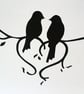 Paper Cut Love Birds - Valentine's Day Card, Wedding, Anniversary, Engagement - Image 2