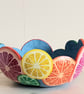 Decorative Stylised Citrus Slice Gourd Bowl - Image 6
