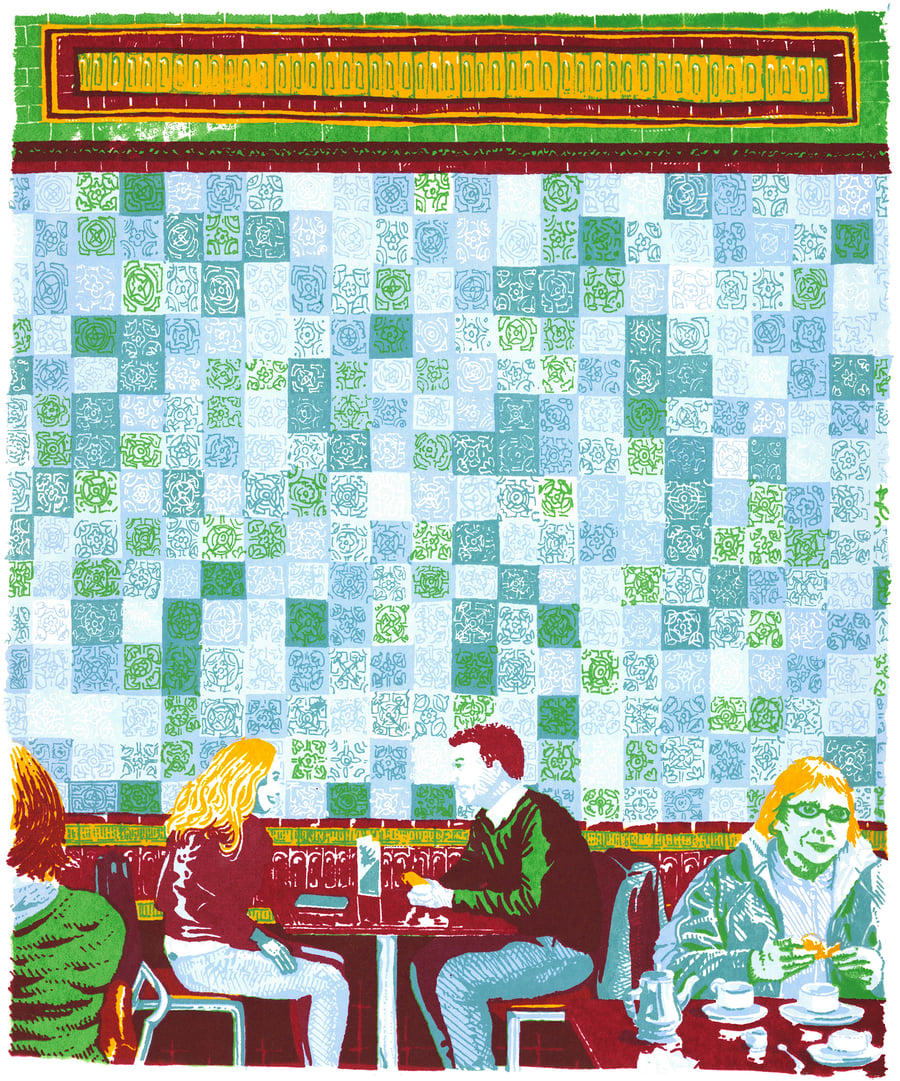 The Tiled Hall Cafe - Leeds Screenprint Art