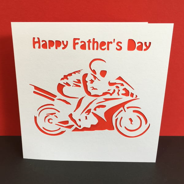 Father's Day Card - Motorbike