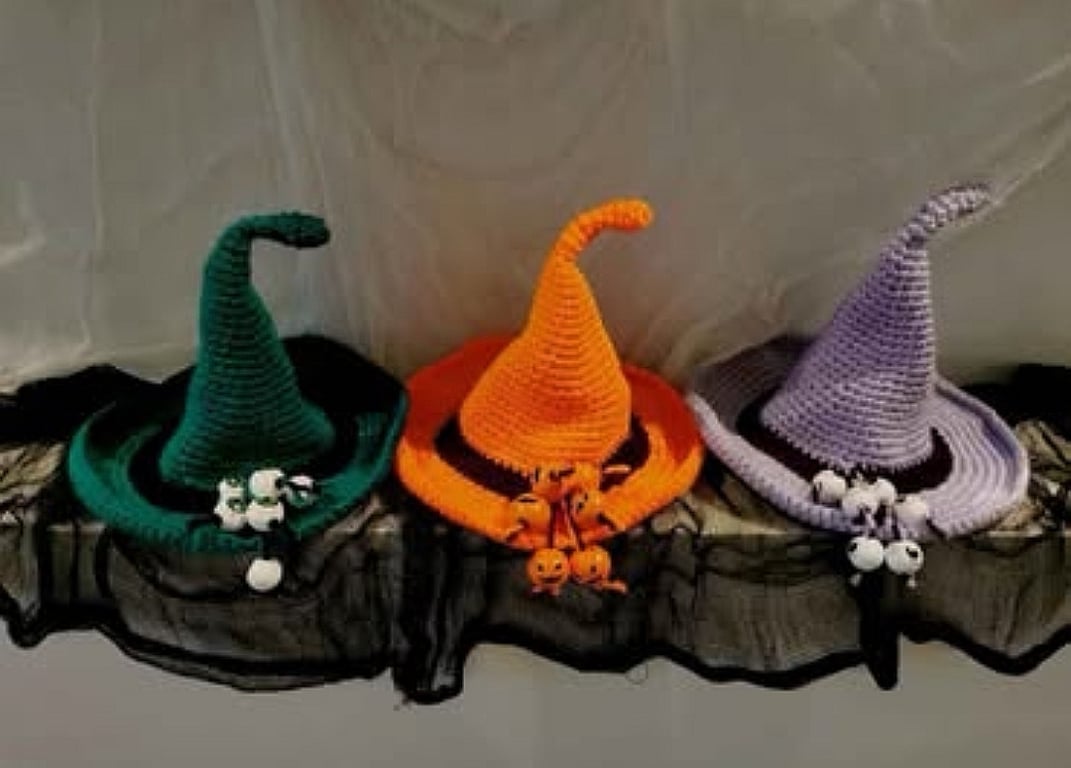 Set of 3 Witch Hats 