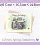 Camera Birthday Card A6 10.5cm x 14.8cm - Image 4