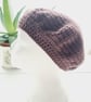 Winter Grape Beret Hat, Aran Yarn - Image 3