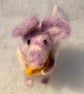 Felted mouse - dappled lilac mouse with cheese - Image 5