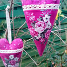 Patchwork heart  with pocket 