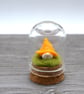 small glass yellow gnome keepsake figure
