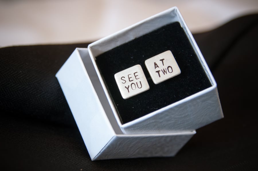 Personalised Cufflinks - gift for him