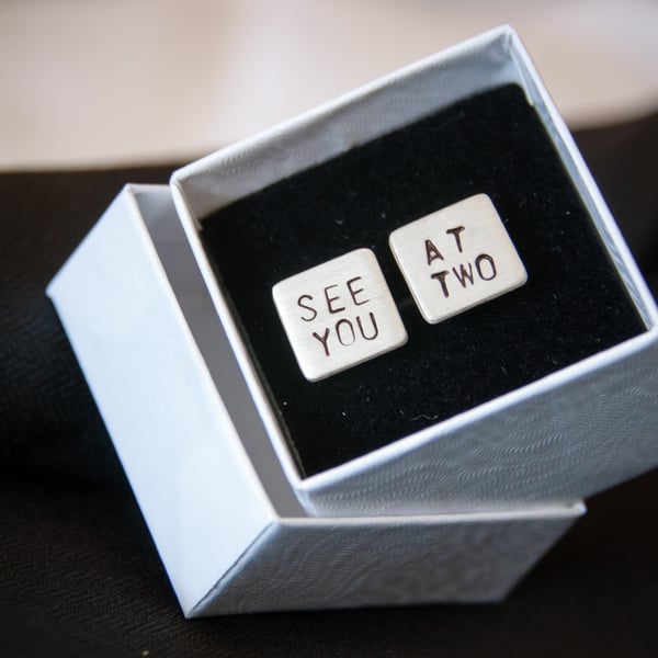 Personalised Cufflinks - gift for him
