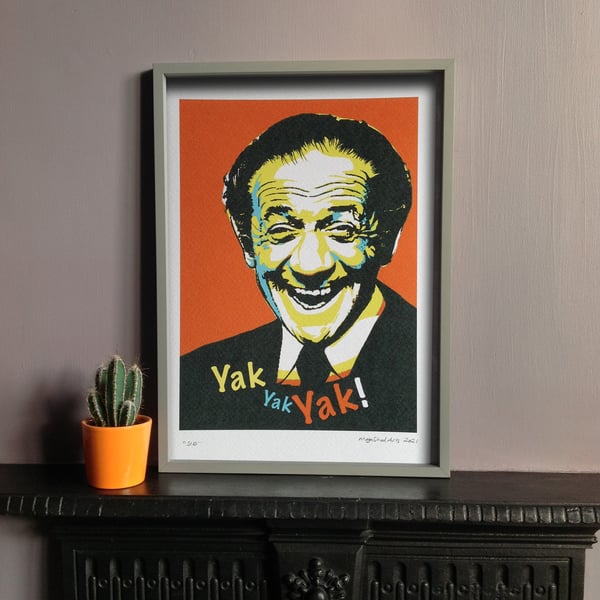 Shaun Keaveny Cart Wall Inspired A4 Unframed Digital Print 'Sid James'.