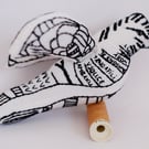 Bird of Peace (Black) created by Sister Stitch artisans in Kosovo