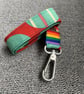 Red green large spot 100% Cotton Lanyard - Image 3