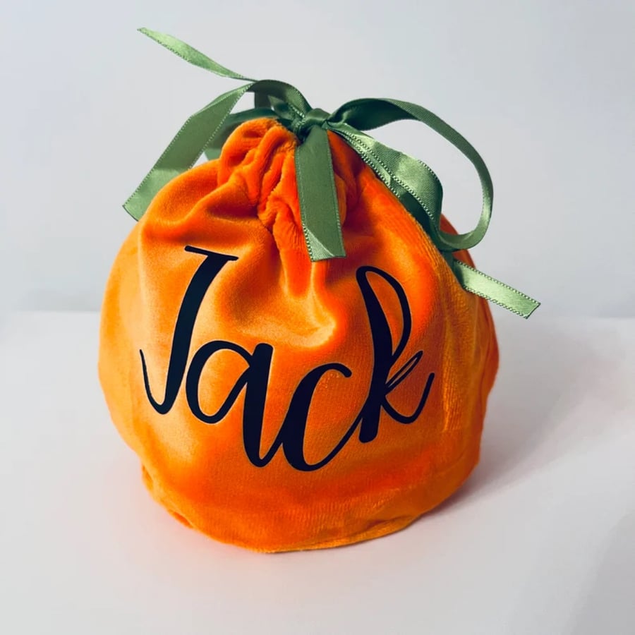 Personalised Pumpkin Treat Bags 