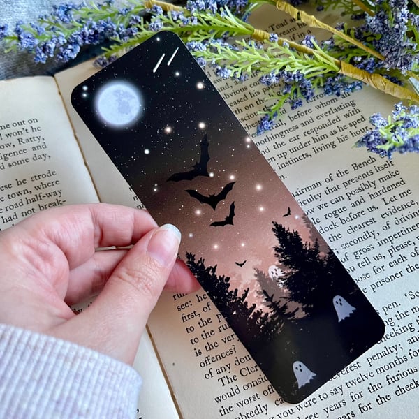 Spooky Forest Halloween Bookmark