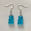 Blue Gummy Bear Earrings