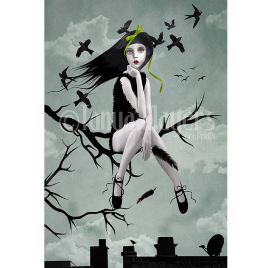 Fantasy Art Print In A World Of My Own