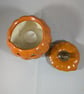 Ceramic Halloween Pumpkin Tea Light Candle Holder Ornament Decoration. - Image 5