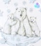 Polar bear mixed media hanging decoration. Polar bear ornament.  - Image 6