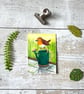 Robin bird Miniature Original ACEO painting - One of a kind