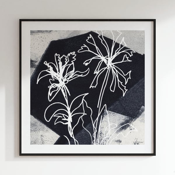 Planting Seeds 2 Square Art Print - Abstract Moments Collection