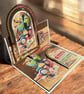 Handmade 6x6 Travel Theme Easel Card - Adventure Awaits Greeting Card