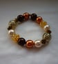 BROWN, COPPER AND GOLD BRACELET.  813 - Image 3