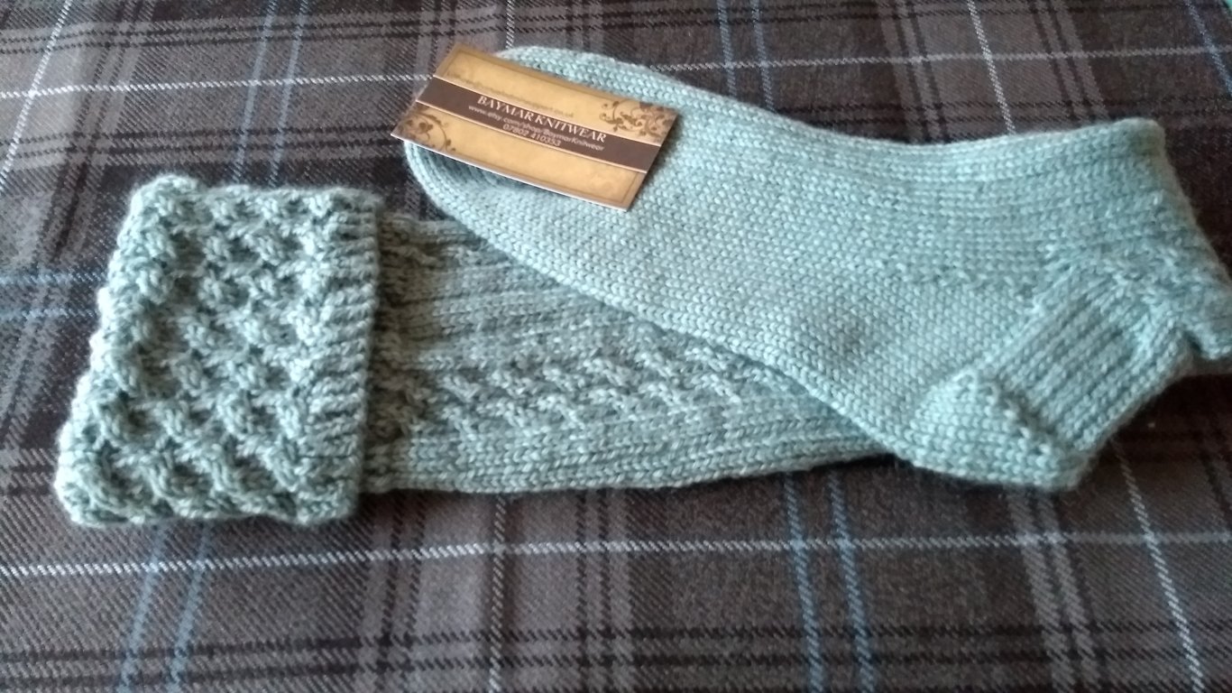 Hand Knitted Traditional Kilt Hose - socks - wedding - formal wear