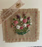 Apretty embroidered birthday card 