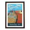 Herne Bay Kent travel poster print by Susie West