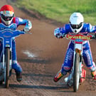 Reading Racers Speedway Motorcycle Action Photograph Print