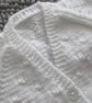 Seconds 18" White Baby Knots Cardigan - Image 3