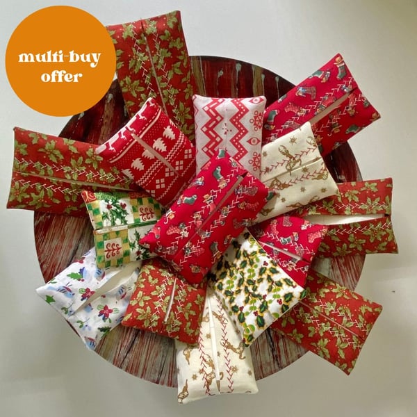 Christmas Tissue Holder (For Handbag) Lucky Dip