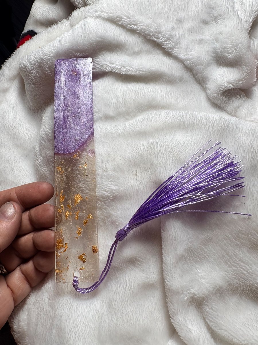 Handmade resin bookmark