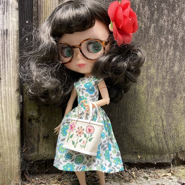 Handmade Miniature Les Fleurs Enid Collins of Texas Dolls Handbag 