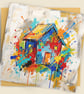 New Home – Contemporary Square Greeting Card