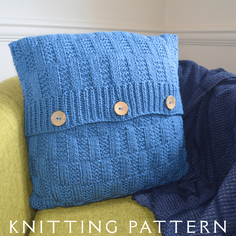 Cushion Cover Knitting Pattern Weave In Weave Out Printed Copy